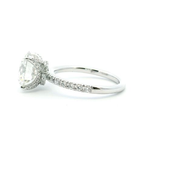 18KW 4.43CTW Round Lab Grown Diamond Engagement Ring Image 4 Kiefer Jewelers Lutz, FL