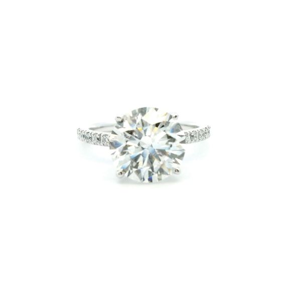 18KW 4.43CTW Round Lab Grown Diamond Engagement Ring Kiefer Jewelers Lutz, FL