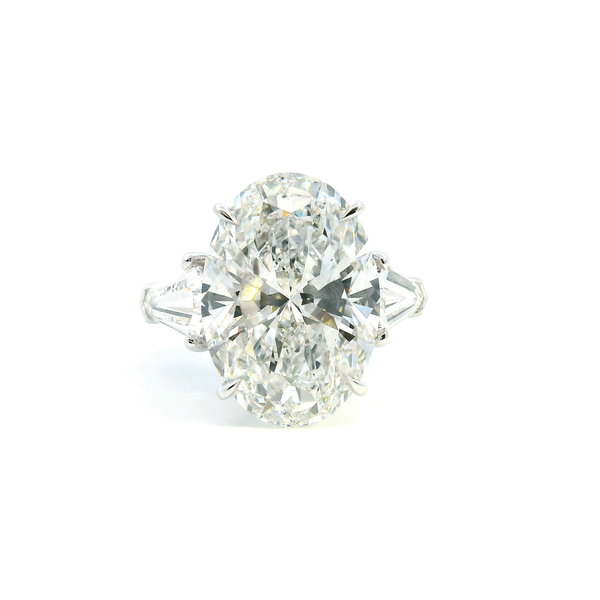 18KW 13.8CTW Lab Grown Oval and Kite Diamond Engagement Ring Kiefer Jewelers Lutz, FL