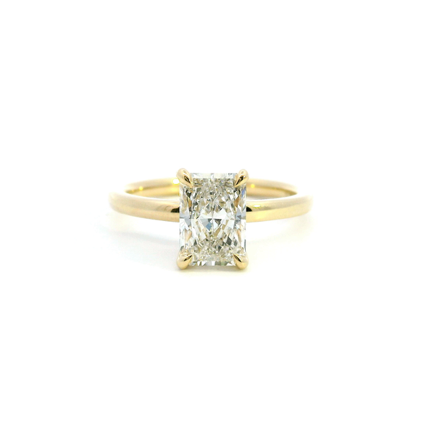 14KY 1.57CTW Lab Grown Radiant Hidden Halo Solitaire Engagement Ring Kiefer Jewelers Lutz, FL