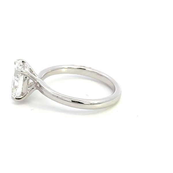 14K 2.19CT Lab Grown Diamond Oval Engagement Ring Image 2 Kiefer Jewelers Lutz, FL