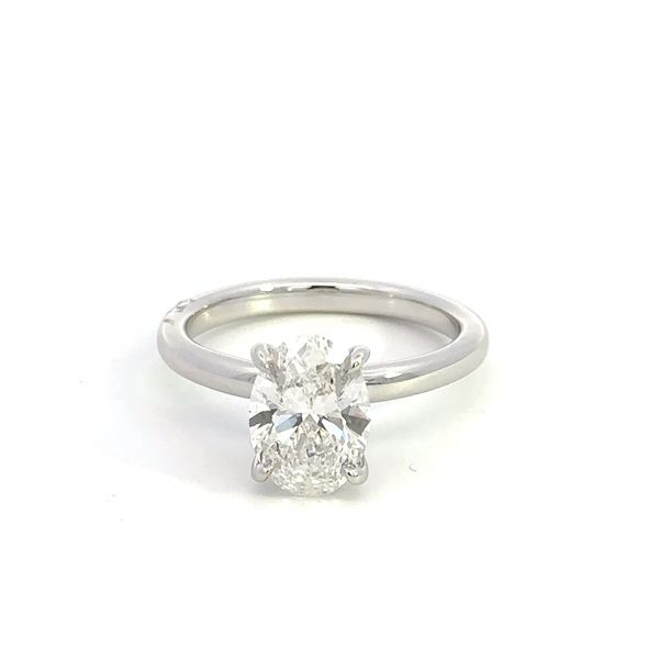 14K 2.19CT Lab Grown Diamond Oval Engagement Ring Kiefer Jewelers Lutz, FL