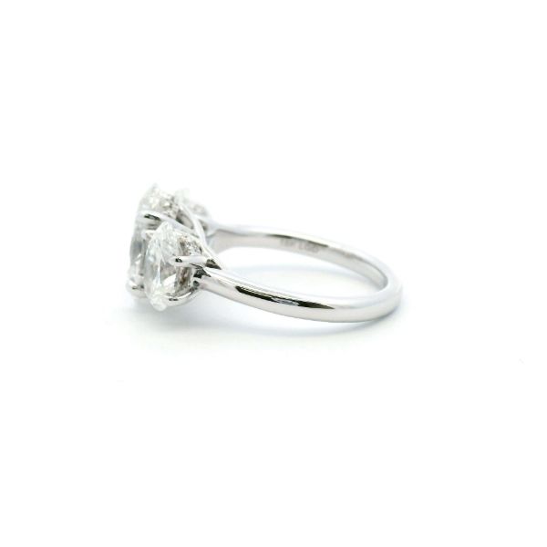 18KW 5.10CTW  Oval Lab Grown Diamond Ring Image 4 Kiefer Jewelers Lutz, FL