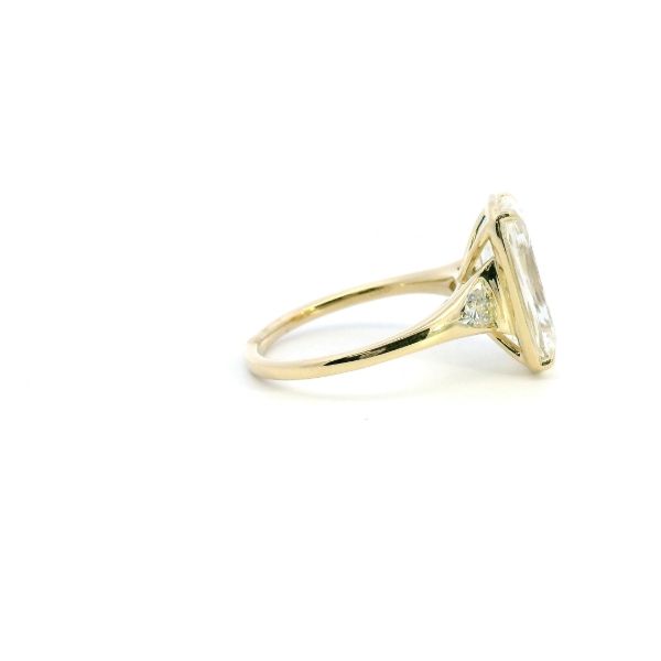 14KY 5.33CTW Lab Grown Modified Cushion Cut Diamond Engagement Ring Image 3 Kiefer Jewelers Lutz, FL