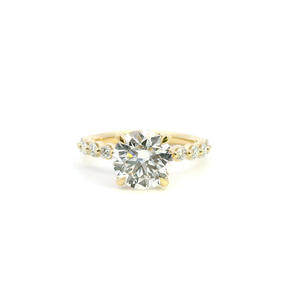 14KY 2.96CTW Lab Grown Round Diamond Engagement Ring Kiefer Jewelers Lutz, FL