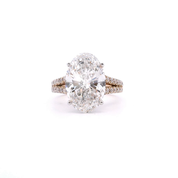 14KYW Lab-Grown Oval Diamond Split Shank Ring Kiefer Jewelers Lutz, FL