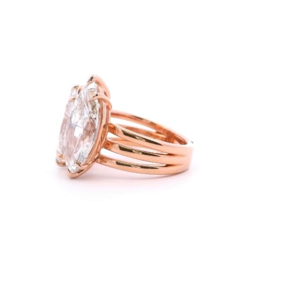 14KR 7.74CTW Lab-Grown Marquise Diamond Three Stone Engagment Ring Image 3 Kiefer Jewelers Lutz, FL