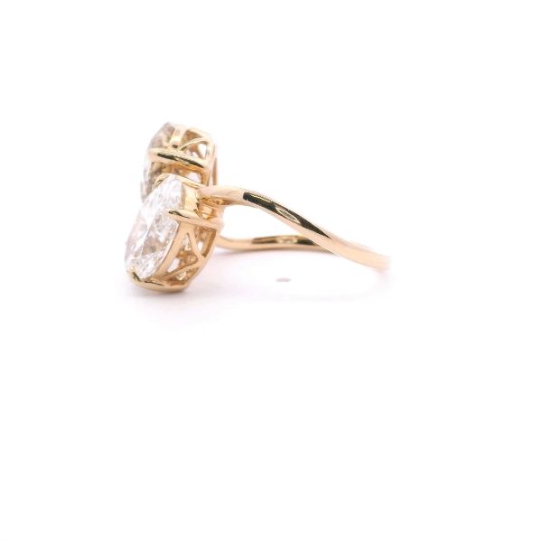 14KY Lab Grown Toi Et Moi (You & Me) Ring Image 3 Kiefer Jewelers Lutz, FL