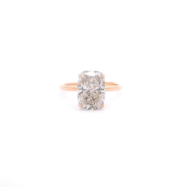 14KY Lab-Grown 2.95CT Elongate Cushion Solitaire Engagement Ring Kiefer Jewelers Lutz, FL