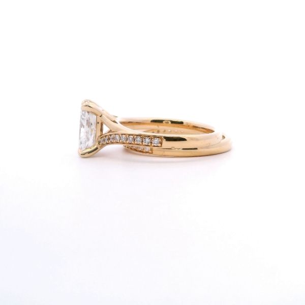 14KY Lab-Grown 2.36CTW Radiant Diamond Engagment Set Image 3 Kiefer Jewelers Lutz, FL