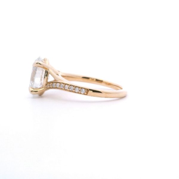 14KY Lab-Grown Oval 3.16CTW Diamond Engagement Ring Image 3 Kiefer Jewelers Lutz, FL