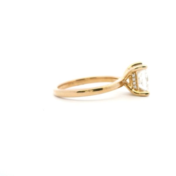 14KY 2.06CTW Lab-Grown Princess Cut Diamond Hidden Halo Engagement Ring Image 4 Kiefer Jewelers Lutz, FL
