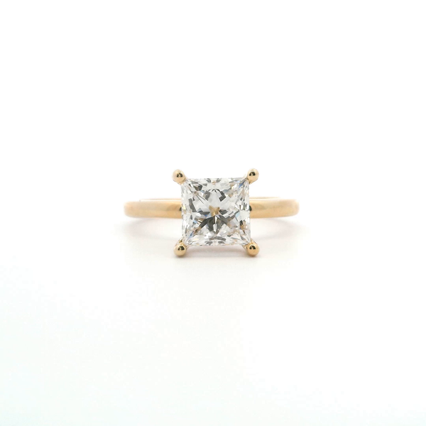 14KY 2.06CTW Lab-Grown Princess Cut Diamond Hidden Halo Engagement Ring Kiefer Jewelers Lutz, FL