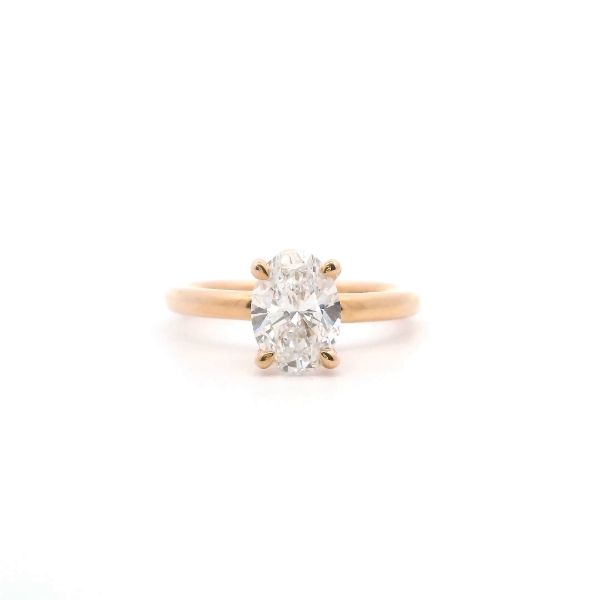 14KY Lab-Grown 1.48CT Oval Diamond Solitaire Engagement Ring Kiefer Jewelers Lutz, FL