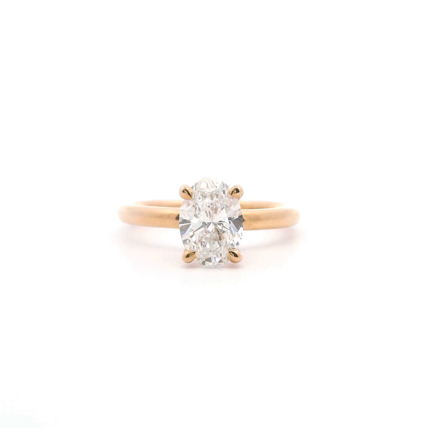 14KY Lab-Grown 1.48CT Oval Diamond Solitaire Engagement Ring Kiefer Jewelers Lutz, FL