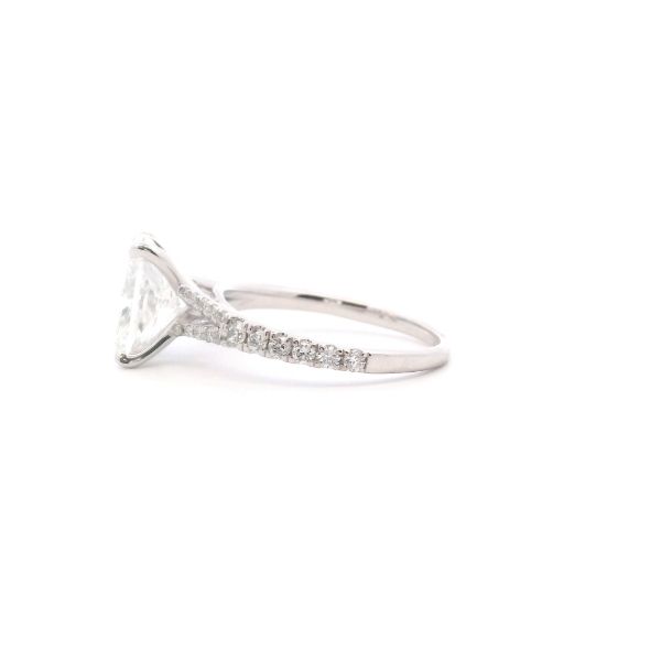 14KW Lab-Grown 2.5 CTW Elongated Cushion Cut Diamond Split Shank Engagement Ring Image 3 Kiefer Jewelers Lutz, FL