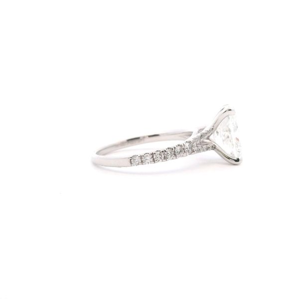 14KW Lab-Grown 2.5 CTW Elongated Cushion Cut Diamond Split Shank Engagement Ring Image 4 Kiefer Jewelers Lutz, FL