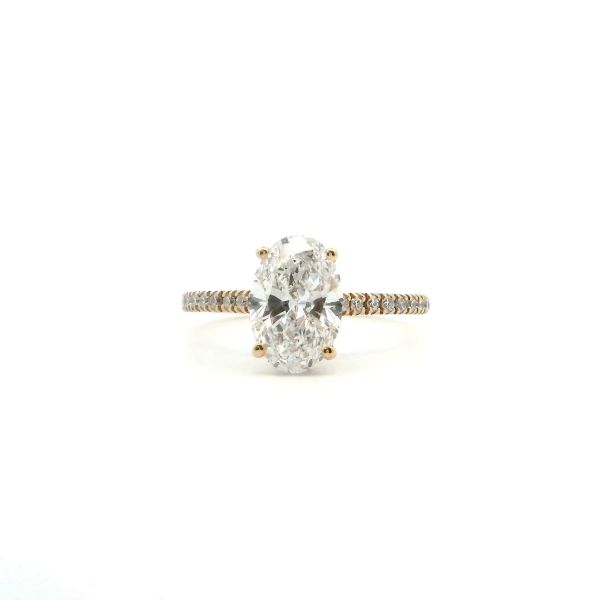 14KY 1.95CTW Lab-Grown Oval Diamond Engagement Ring Kiefer Jewelers Lutz, FL
