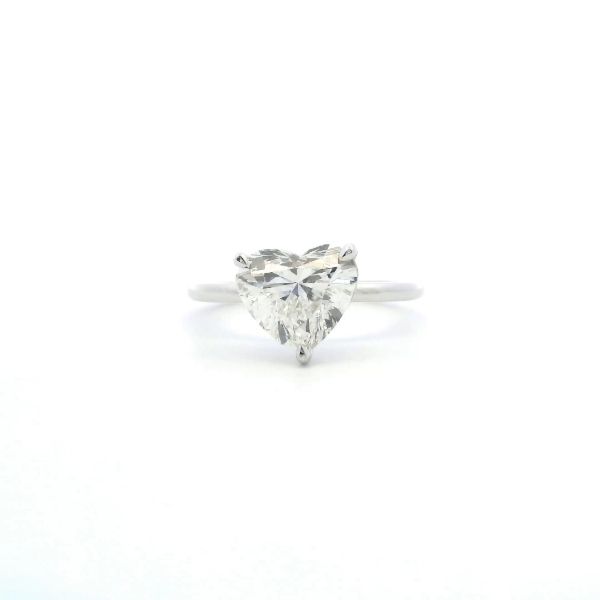 18KW 2.07CT Lab-Grown Heart Shaped Diamond Solitaire Engagement Ring Kiefer Jewelers Lutz, FL