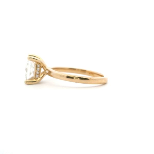 14KY 2.09CTW Lab-Grown Princess Cut Diamond Hidden Halo Engagement Ring Image 3 Kiefer Jewelers Lutz, FL