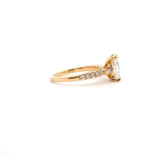 18KY 2.58CTW Lab-Grown Radiant Diamond Engagement Ring Image 4 Kiefer Jewelers Lutz, FL