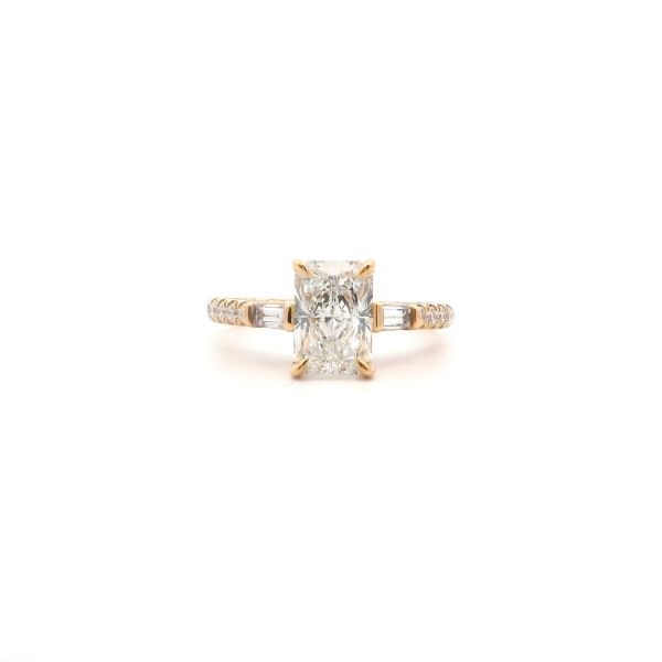 18KY 2.58CTW Lab-Grown Radiant Diamond Engagement Ring Kiefer Jewelers Lutz, FL