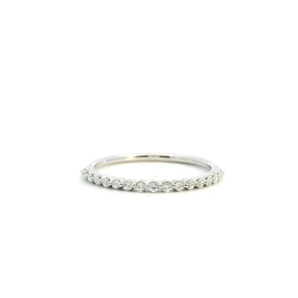 14KW 0.15CTW Lab Grown Diamond Shared Prong Wedding Band Kiefer Jewelers Lutz, FL