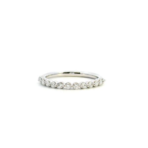 14KW 0.32CTW Lab Grown Diamond Shared Prong Wedding Band Kiefer Jewelers Lutz, FL