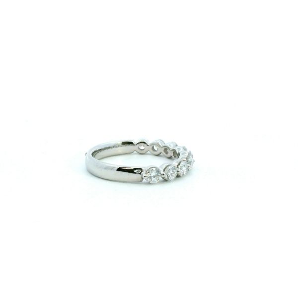 14KW 0.99CTW Lab Grown Diamond Shared Prong Wedding Band Image 3 Kiefer Jewelers Lutz, FL