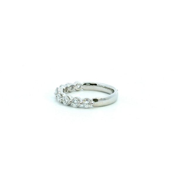 14KW 0.99CTW Lab Grown Diamond Shared Prong Wedding Band Image 4 Kiefer Jewelers Lutz, FL