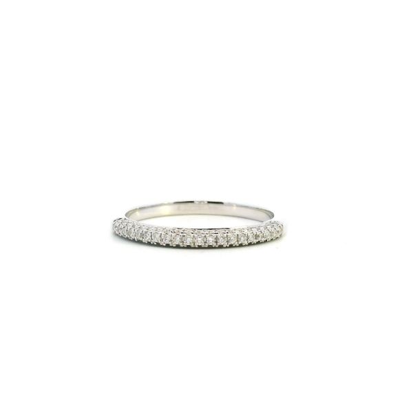 14KW 0.25CTW Lab Grown Diamond Pave Wedding Band Kiefer Jewelers Lutz, FL