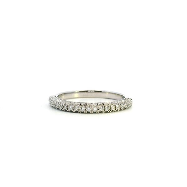 14KW 0.50CTW Lab Grown Diamond Pave Wedding Band Kiefer Jewelers Lutz, FL