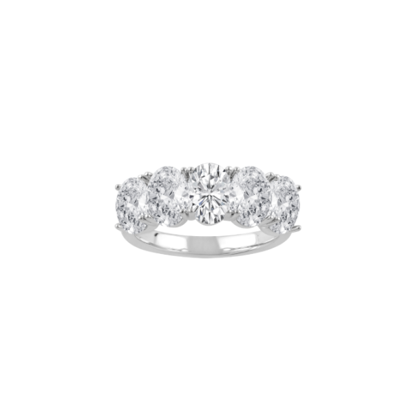 14KW 3.5CTW Lab-Grown Oval Diamond Wedding Band Kiefer Jewelers Lutz, FL