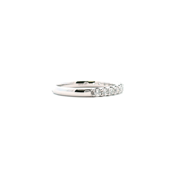 14KW 0.50CTW Lab Grown Diamond Shared Prong Wedding Band Image 4 Kiefer Jewelers Lutz, FL