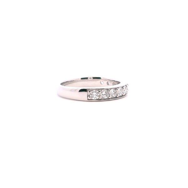14KW 0.75CTW Lab Grown Diamond Channel Wedding Band Image 4 Kiefer Jewelers Lutz, FL