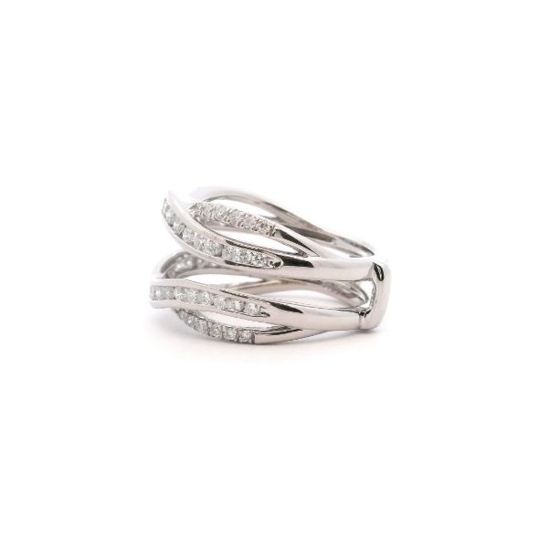Plat Lab-Grown Diamond Channel Set Enhancer Image 3 Kiefer Jewelers Lutz, FL