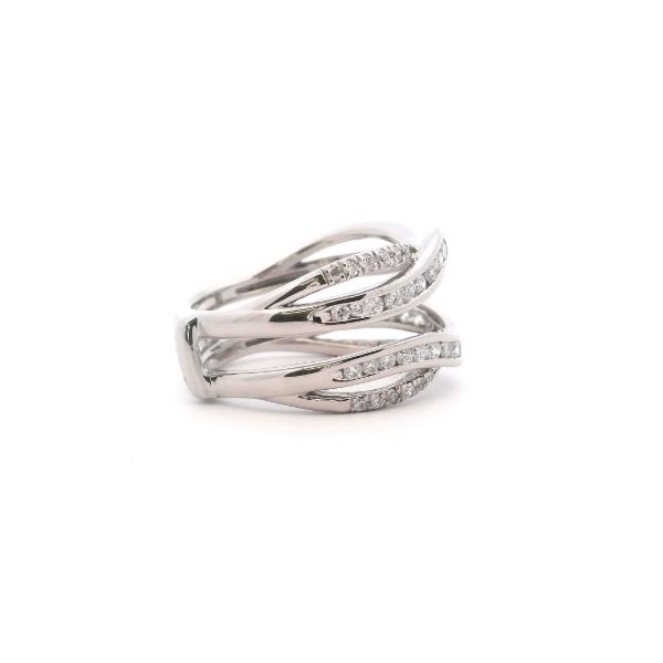 Plat Lab-Grown Diamond Channel Set Enhancer Image 4 Kiefer Jewelers Lutz, FL
