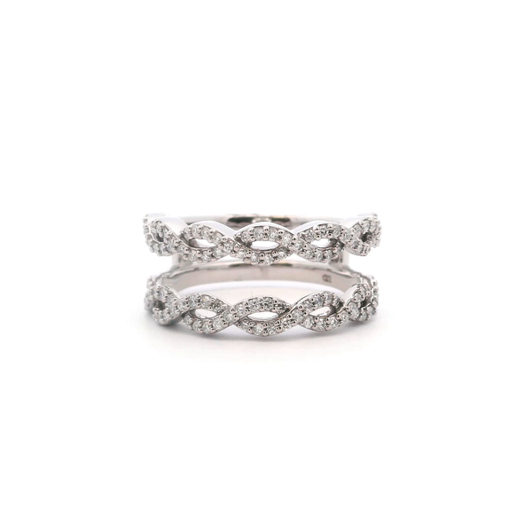 Plat Lab-Grown 0.51CTW Diamond Twist Enhancer Ring Kiefer Jewelers Lutz, FL