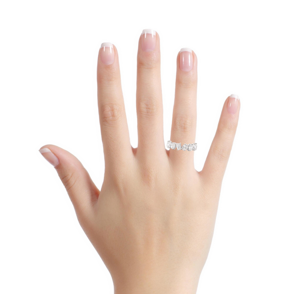 18KW Lab-Grown 5.75CTW Diamond Marq, Round, Emerald, Oval Eternity Band Image 5 Kiefer Jewelers Lutz, FL