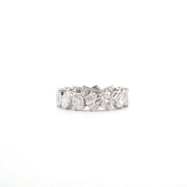 18KW Lab-Grown 5.75CTW Diamond Marq, Round, Emerald, Oval Eternity Band Kiefer Jewelers Lutz, FL