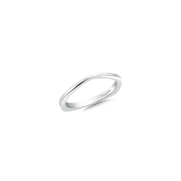 plain white gold band
