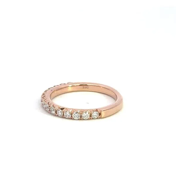 14K Rose Gold .50CTW Diamond Wedding Ring Image 2 Kiefer Jewelers Lutz, FL
