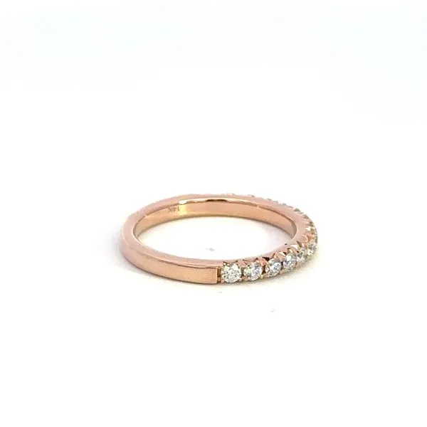 14K Rose Gold .50CTW Diamond Wedding Ring Image 3 Kiefer Jewelers Lutz, FL