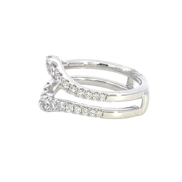 14KW 1CTW Curved Diamond Wedding Band Enhancer Image 4 Kiefer Jewelers Lutz, FL