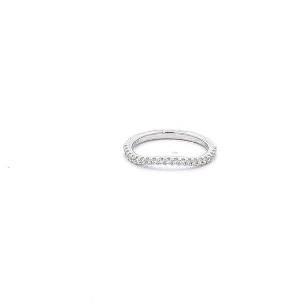 18KW 0.15CTW  Curved Wedding Band Kiefer Jewelers Lutz, FL