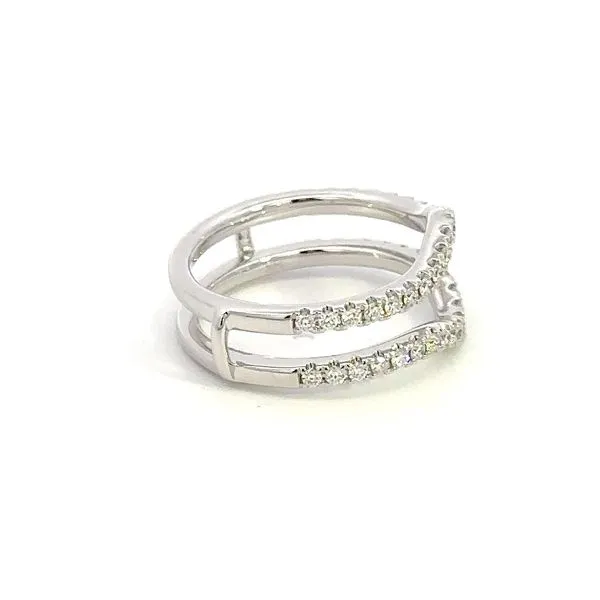 14KW .53CTW Curved Diamond Insert Ring Image 3 Kiefer Jewelers Lutz, FL