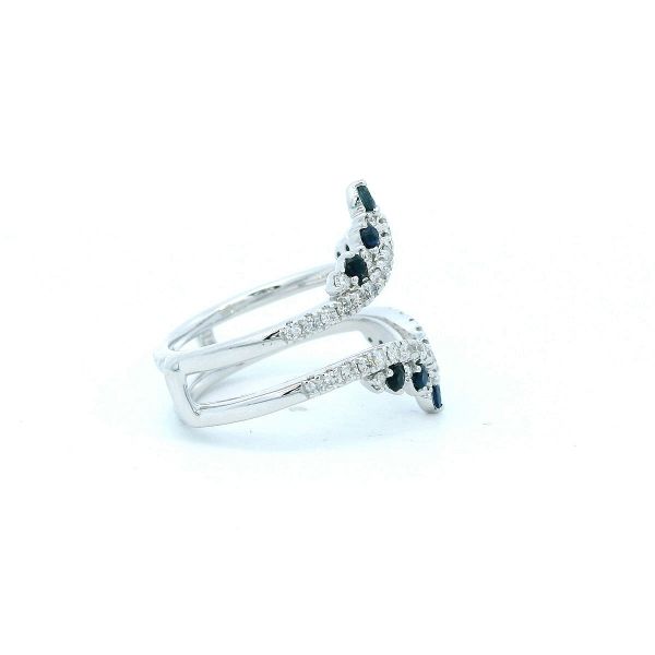 10KW Diamond and Blue Sapphire Ring Enhancer Image 5 Kiefer Jewelers Lutz, FL