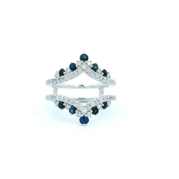 10KW Diamond and Blue Sapphire Ring Enhancer Kiefer Jewelers Lutz, FL