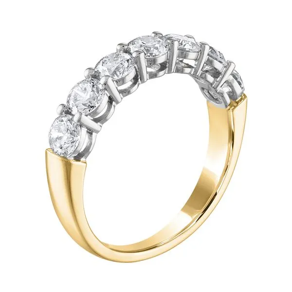 14K 1.00ctw Diamond 7 Stone Ring Image 2 Kiefer Jewelers Lutz, FL