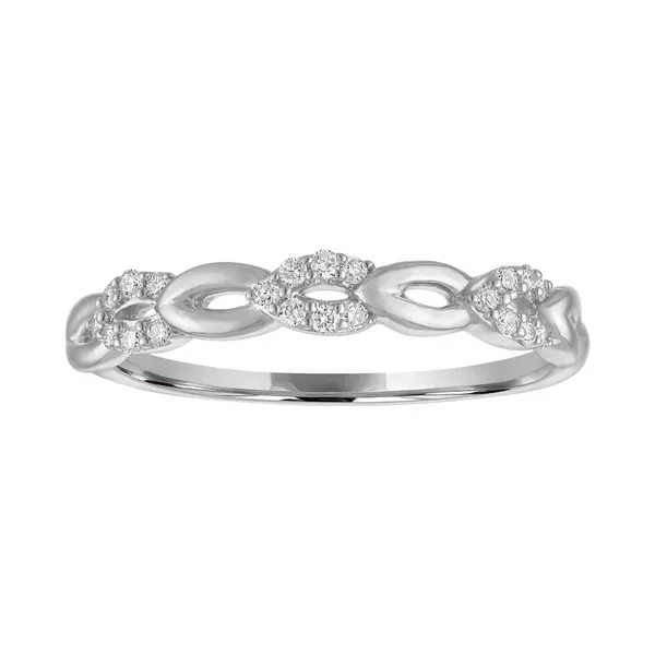 14KW Diamond Link Style Stackable Band Kiefer Jewelers Lutz, FL